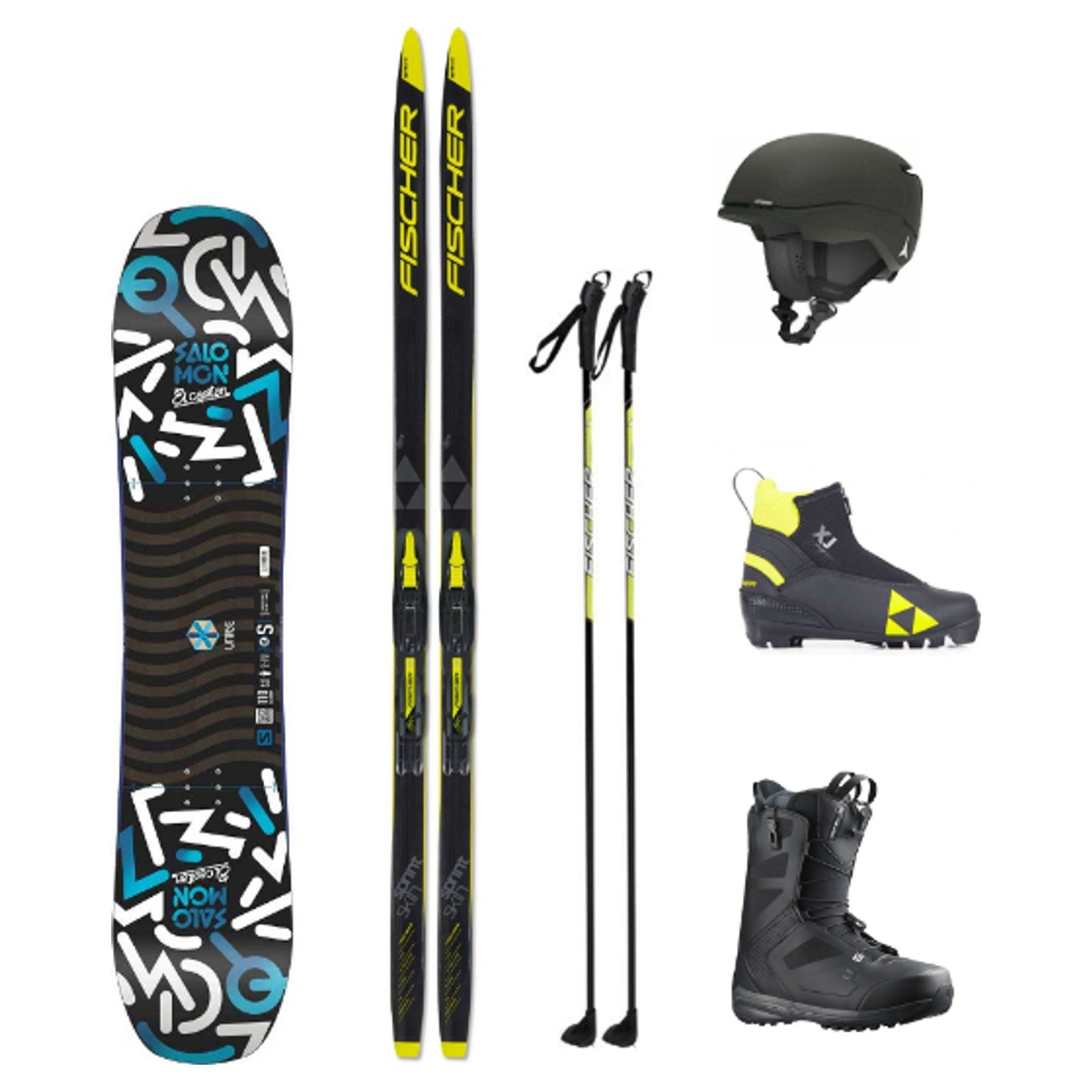 KOMBIPAKET - SNOWBOARD & LÄNGDSKIDOR - Ungdom (7-17 år)