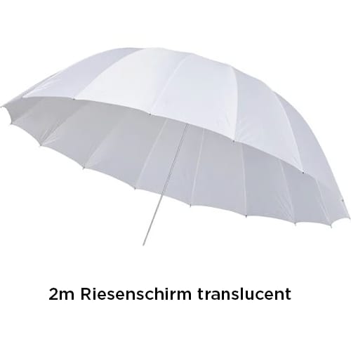 Mega-Schirm 2m weiss