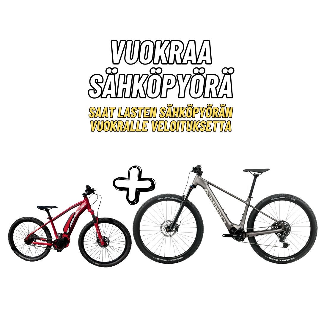 E-MTB Orbea Urrun 30 + Lasten sähköpyörä