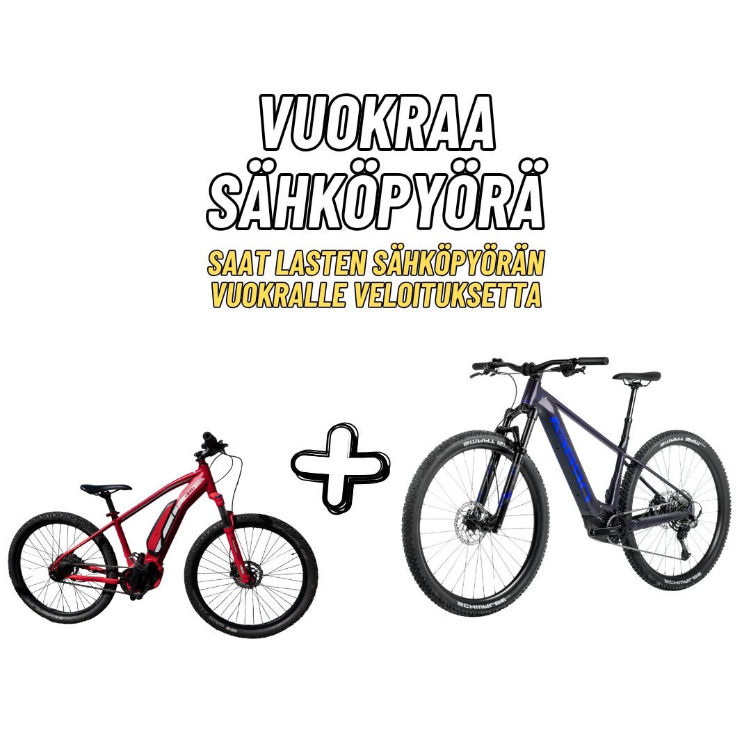 E-MTB Orbea Urrun 20 + Lasten sähköpyörä