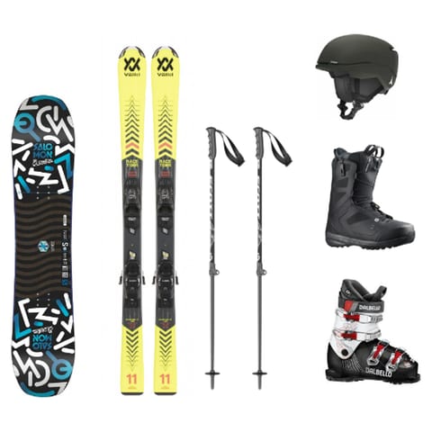 KOMBIPAKET - ALPIN & SNOWBOARD - Ungdom (7-17 år)
