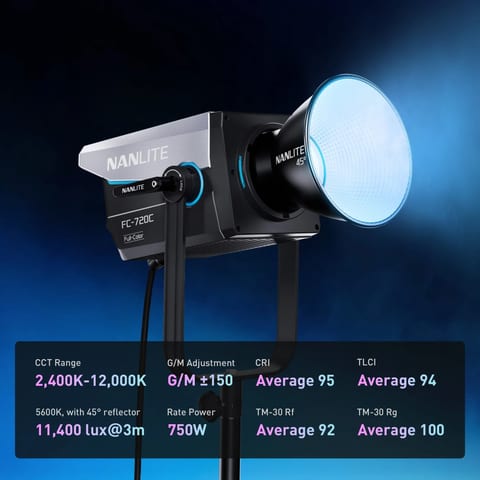 Nanlite FC-720C RGBWW Full-Color LED Spotlicht mieten