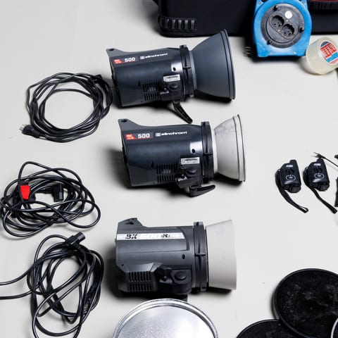 Elinchrom Blitzlicht Set 3x500 Ws im Rollkoffer