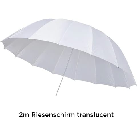 Mega-Schirm 2m weiss
