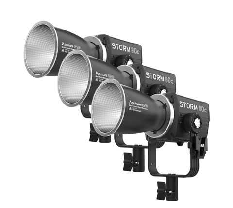 Aputure Storm 80C 3 Light Kit